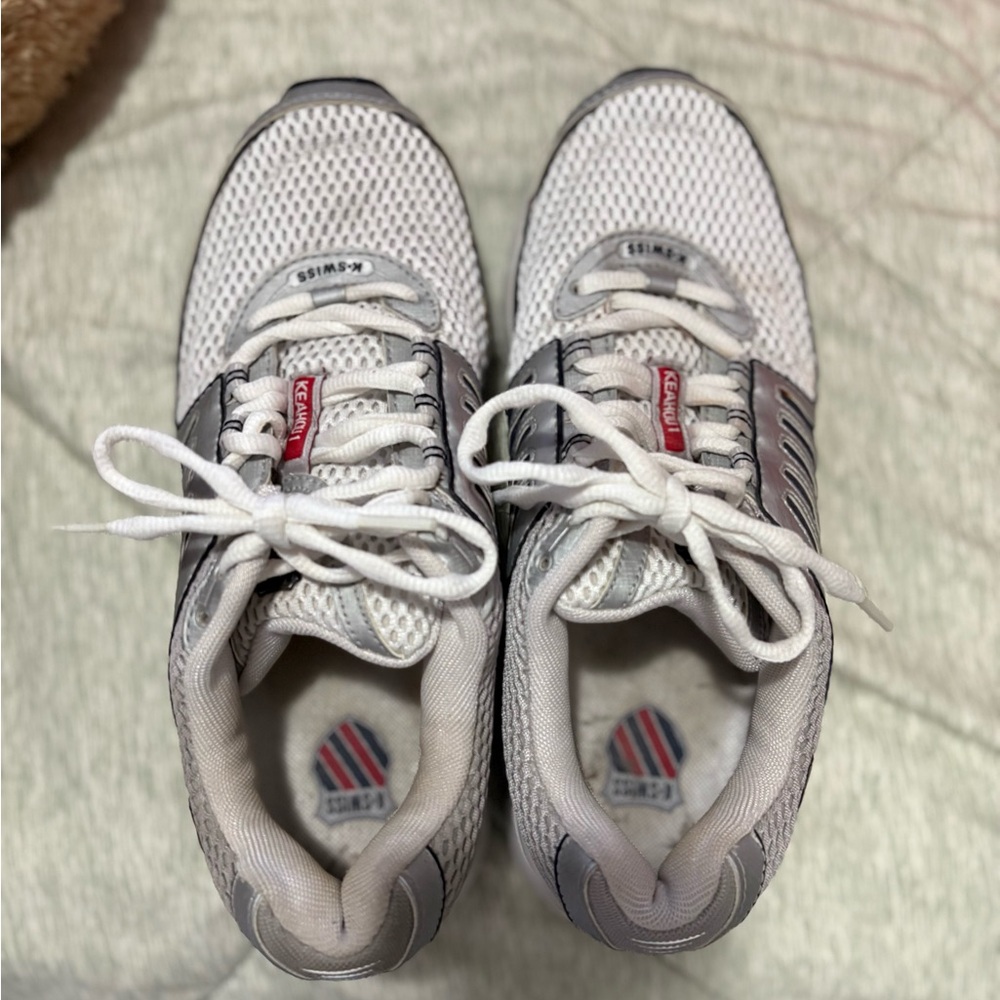 K-Swiss Classic White Mesh Sneakers